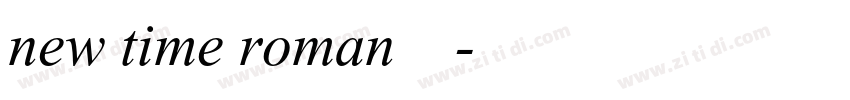new time roman字体下载字体转换